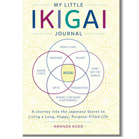 My Little Ikigai Journal: A Journey into the Japanese Secret to Living a Long, Happy, Purpose-Filled Life by Amanda Kudo (Book)((Illustrated)Journal) (NEW)(Paperback)