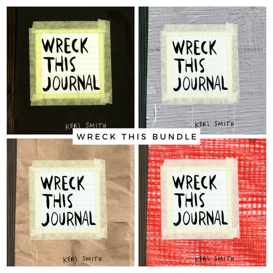 Wreck This Journal Bundle Set (Mixed Set of 4) by Keri Smith (Paperback)(NEW)